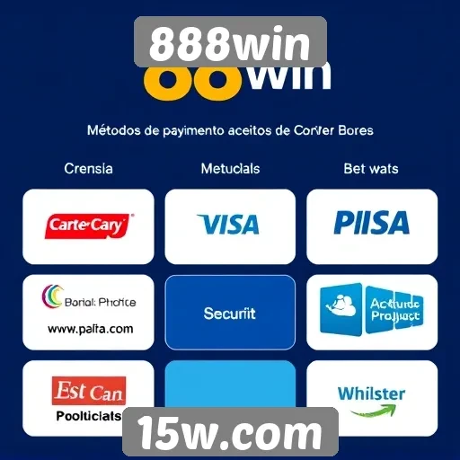 Métodos de pagamento aceitos no 888win